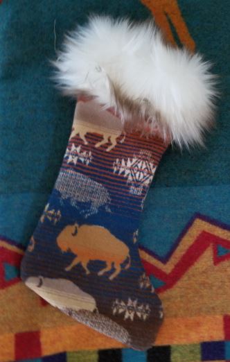 Land of the Buffalo Christmas stocking